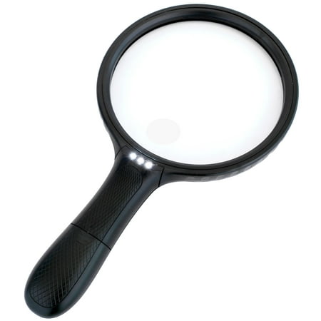 5.5 Inch Large LED Handheld 2X Magnifier with 5X