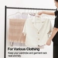 thumbnail image 5 of VECELO 50 Pack Heavy Duty Plastic Hangers, 360º Swivel Hook Coat Hangers, Non-Slip, Space-Saving, White, 5 of 7