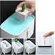 thumbnail image 2 of Portarrollos de papel higiénico de pared, con estante de almacenamiento, autoadhesivo, sin perforaciones: accesorios de baño con cubierta impermeable y antipolvo (gris), 2 of 5