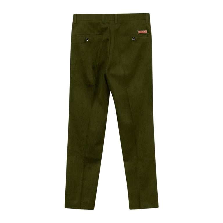 LpwkSSA Corduroy Casual Trousers Elastic Waist Button Pocket Soft  Comfortable Fashion Long Pants for Men Suitable for Outdoor Daily Wear All  Seasons Green 29 - Walmart.com