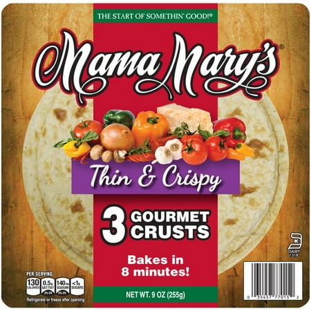 Mama Mary's 7" Thin & Crispy Gourmet Pizza Crust, 3 count, 9 oz