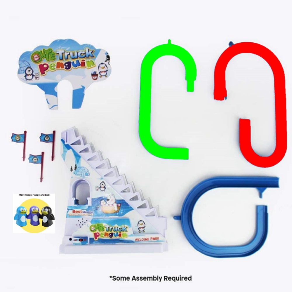 penguin race track set