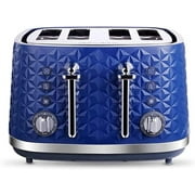 Strong Toaster 4 Slice, Stainless Steel Breakfast Machine,Wide Slots, 7 Shade Settings, Independent 2-Slice Controls, with Reheat Defrost Cancel Function Durable