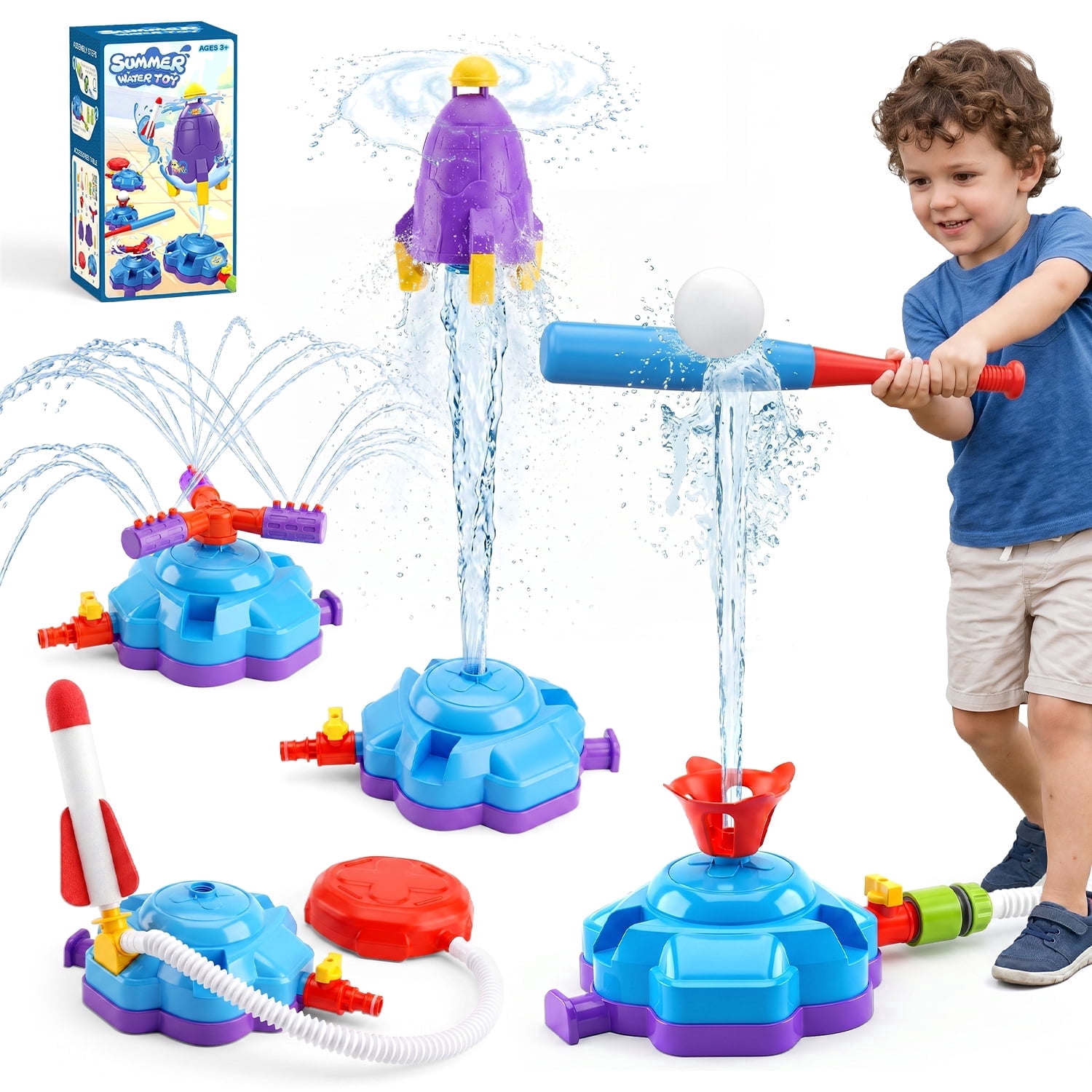 Banzai Llama-Corn Mondo Sprinkler, Length: 100 in, Width: 46 in