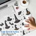 thumbnail image 4 of Long Mouse Pads for Desk,Halloween Witch Hats and Bats Desk Mats on Top Of Desks, Desk Mouse Pad Extra Large with 3mm Non-Slip Base and Stitched Edge for Gaming,Office,Work,Home 31.5x11.8in, 4 of 5