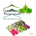 thumbnail image 3 of 10Pcs/Lot Mini Flocking Clothes Hanger Easy Hook Closet Organizer Clothes Hanger Color Random Daily necessities, 3 of 6