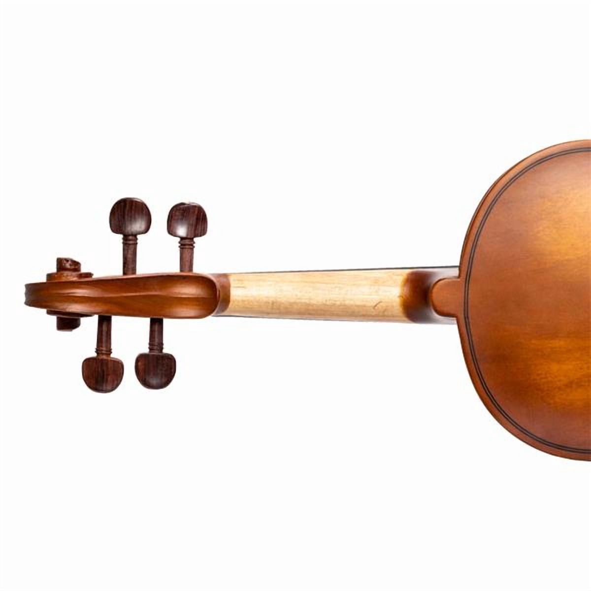 GV103 4/4 Natural Acoustic Violin Set - Spruce Top & Maple Back, Matte Finish with Complete Accessories for Beginners & Students