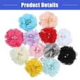 thumbnail image 4 of Vocoste Hair Clips for Girls Grosgrain Ribbon Flower Pattern Hair Accessories Muliticolor 12Pcs, 4 of 6