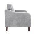 thumbnail image 5 of DHP Marbella 2-Seater Loveseat Sofa, Small Modern Couch, Gray Velvet, 5 of 18