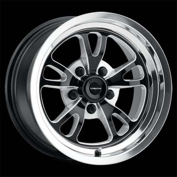 Vision  5 x 4.5 mm 149 Patriot Wheel Rim - Gloss Black Milled Spoke