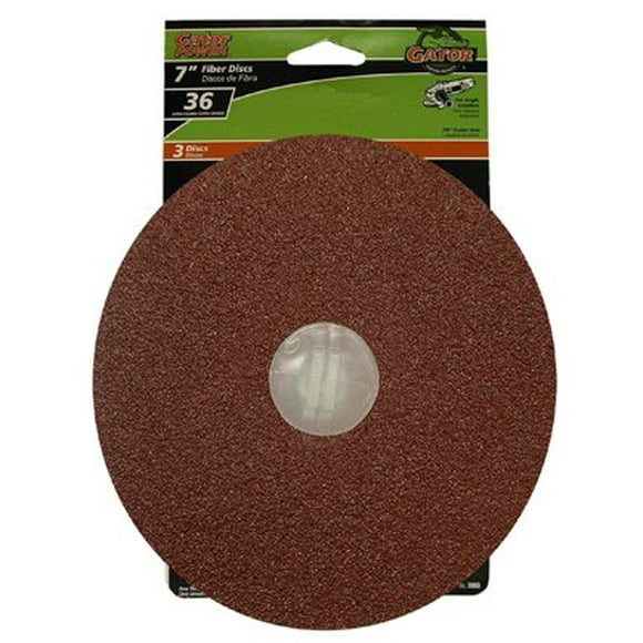 Disco abrasivo Ali Industries Gator de 7 pulgadas, grano 36, paquete de 3
