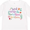 thumbnail image 4 of Inktastic 3rd Birthday She is Fierce Girls 3 Year Old Girls Long Sleeve Toddler T-Shirt, 4 of 5