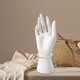 thumbnail image 1 of Mano de maniquí femenino, soporte para pulseras, brazaletes y collares, resistente, moderno y ligero, expositor de anillos, para guantes y cadena de Blanco, 1 of 8