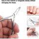 thumbnail image 1 of Cortador de cutículas para cutículas, removedor de cutículas para cutículas de acero inoxidable LingWen 8390615977654, 1 of 1