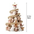 thumbnail image 3 of yulier Rabbit Christmas Tree Ornaments, Cute Stacking Bunny Christmas Ornaments Christmas Tree Decorations 2D Flat Acrylic Hanging Pendant Holiday Party Xmas Gifts, 3 of 5