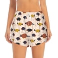 thumbnail image 2 of Daiia Cute Armadillo1 Pattern Women's 2 in 1 Running Shorts - Lightweight Athletic Workout Gym Yoga Shorts Liner with Phone Pockets-Large, 2 of 7