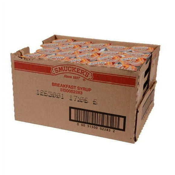 Smucker's Breakfast Syrup 1.4 oz. Portion Cup - 100/Case