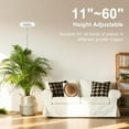 thumbnail image 2 of Plant Grow Light Full Spectrum Plant Light for Indoor Plants Brightness Adjustable LED Growing Lamp with Auto On/Off Timer H/H/H Height Adjustable Ideal for Tall Plants of, 2 of 7
