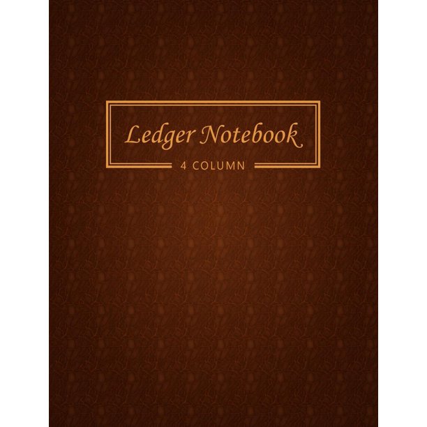 Accounting Ledger Paper Ledger Notebook 4 Column Ledger Record Book