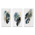 thumbnail image 2 of Designart "Philodendron Leaf Green III" Floral Leaves Framed Wall Art Set Of 3 - Green Leaves Frame Canvas Set For Living Room Decor, 2 of 7