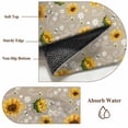 thumbnail image 6 of Large Area Rugs for Living Room Bedroom, Brown Yellow Sunflower 5'x8' Rug Washable Carpet Runner Indoor Outdoor, Summer Botanical Farmhouse Floral Non Slip Floor Mats Rug for Kitchen, Bathroom, 6 of 8