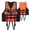 Orange, variant on DFEK High Buoyancy Life Vest Swimwear For Plus Size Adults – Adjustable Straps Life Jacket for Swimming, Boating, Fishing & Water Activities Orange XL