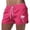 Hot Pink, variant on Summer Men's Sports Fashion Leisure Travel Coconut Tree Print Beach Shorts Clothes