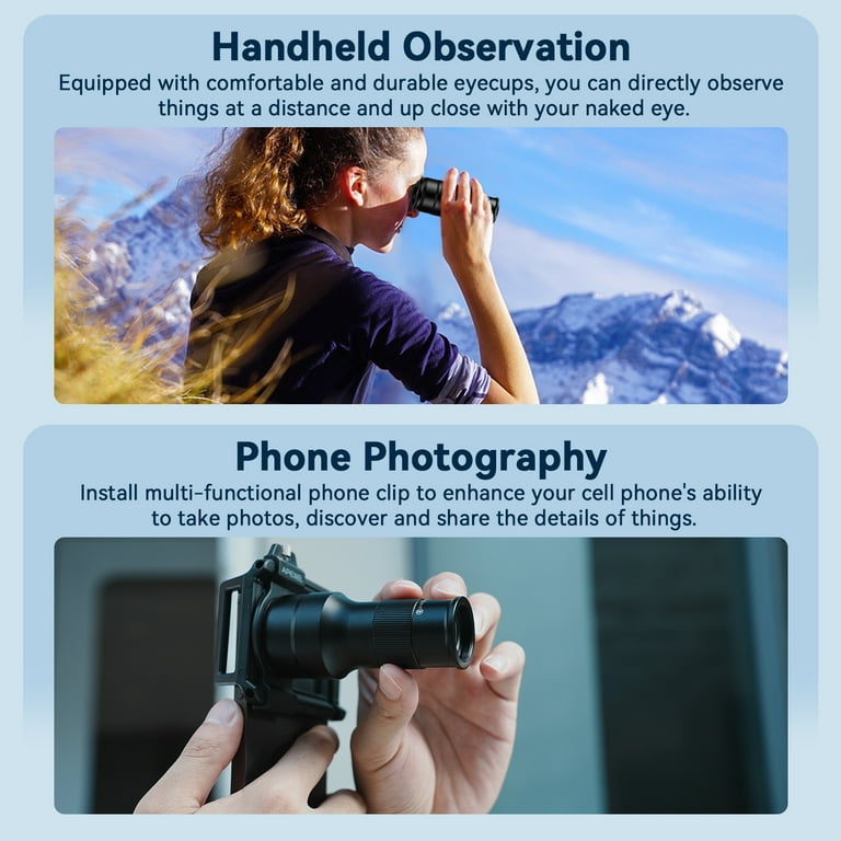 Obiettivo Smartphone APEXEL 2 In 1 - Teleobiettivo 6X E Macro 150mm | Per Fotografia Mobile - Foto 13