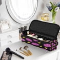 thumbnail image 6 of Hair Tools Storage with Heat Resistant Mat- Purple Brain Printed Curling Iron Travel Bag/Flat Iron Case for Women, 6 of 8