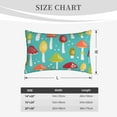 thumbnail image 6 of Balery Mushrooms Pillow Covers,Bed Pilowcases,Reversible Plush Throw Pillow Covers End Pillow Encasement,Pillow Case - 20"X30", 6 of 9