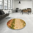 thumbnail image 3 of Ahgly Company Indoor Rectangle Patterned Cantaloupe Orange Area Rugs, 5' x 7', 3 of 6