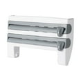 thumbnail image 1 of 3 in 1 Kitchen Storage Rack Plastic Wrap Cling Film Foil Dispenser Film Storage Rack, 1 of 8