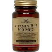 Solgar Vitamin B12 500 mcg Vegetable Capsules, 100 Ct