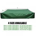 thumbnail image 7 of Sandbox Cover Square Waterproof Sandpit Cover with Drawstring Tool Dustproof Sandbox Cover Pool Protective,Green,47"x47"x8", 7 of 7