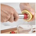 thumbnail image 4 of Taladro de verduras de acero inoxidable - Descorazonador de frutas y espiralizador de verduras Mango ergonómico con 4 tamaños para descorazonar y ahuecar..., 4 of 5