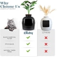 thumbnail image 6 of eXuby Hidden Litter Box for Cats - The Only Black Planter Furniture Litter Box on the Market - Easy to Assemble & Clean - Black Charcoal Filter Eliminates Odor - Guests Will Never Know What it is!, 6 of 7