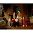 thumbnail image 2 of James Goodwyn Clonney 24x20 Gold Ornate Framed and Double Matted Museum Art Print Titled - A Visit from Grandfather (circa 1850), 2 of 4