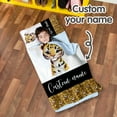 thumbnail image 2 of AOLOA Personalized Toddler Nap Mat for Daycare, Custom Name Kids Sleeping Bag with Pillow and Blanket for Preschool Kindergarten, Yellow Tiger Design Nap Mats Easy Carry, 2 of 8
