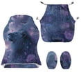 thumbnail image 7 of TSOVTHRID Lion Dahlia Floral Print Gaming Chair Cover Set of 4, Universal Computer Rotating Chair Covers Thick Gaming High Back Chair Slipcover with Armrest Cover for Daily Use, 7 of 7