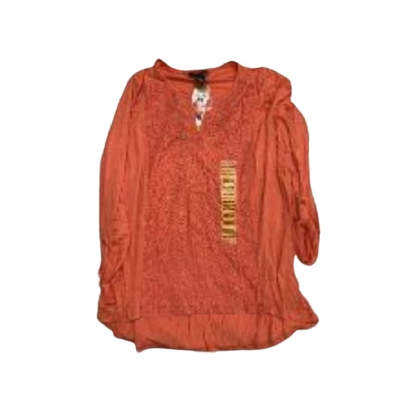 Blusa RXB Bordada con Mangas Enrollables Talla L