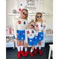 thumbnail image 2 of Toddler Baby Girl 4th of July Outfit American Flag T-Shirt And Tulle Tutu Skirts Set Kids Fourth Of July Dress Summer Clothes, 2 of 7