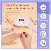 Candy Lover Gel Nail Polish Kit with UV Lamp, 72W Nail Dryer, 15 Colors Colorful Rainbow Quick Dry Long-lasting Gel Nail Polish Set, Nail Polish Kit for Girl Lady Womens Manicure DIY Nail Gift