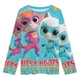 thumbnail image 2 of Super Kitties Women's Pajama Sets Long Sleeve Pajamas Top And Pants Sleepwear Nightwear Soft Pjs Lounge Sets, 2 of 8