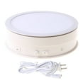 thumbnail image 2 of 15cm/20cm Electric Turntable Display Stand LED Light Rotating Table Watch Bracelet Jewelry Holder Display Stand ,Quiet and Smooth, 2 of 7