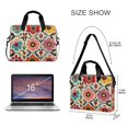 thumbnail image 3 of FORMRS 16" Laptop Bag Carrying Sleeve Case with Handle Travel Shoulder Briefcase, Colorful Flowers, 3 of 8