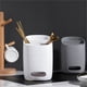 thumbnail image 4 of Organizador de Cubiertos de Almacenamiento de Cubiertos Caddy para de Comedor de Cocina Blanco con barro de diatomeas., 4 of 9