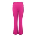 thumbnail image 3 of IYYVV Womens Flare Leggings Low Rise Tights Bootleg Palazzo Pants for Women Tall Stretchy Plus Size Sweatpants Solid Color Sweatpants Fall Pajama Pants Hot Pink XS, 3 of 4