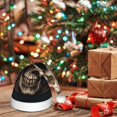 thumbnail image 6 of Bingfone Metal Style Horned Skull for Kids Christmas Hat Santa Hat for Boys Girls Teenager for Christmas New Year Xmas Festive Holiday Party Supplies Gifts, 6 of 6