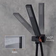 thumbnail image 2 of Boyel Living 22 inch Rain Shower System Wall Mounted Dual-Function with Hand Shower锛孧atte Black, 2 of 9