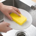 thumbnail image 6 of Tyidzon 2Pc Cleaning Sponges Kitchen Odor Free Reusable Dish Sponge Ideal for All Hard Surfaces Kitchen Sponges for Effective and Safe Cleaning Yellow, 6 of 7